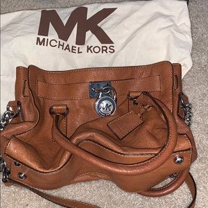 Brown leather bag